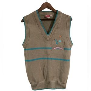 Tail V neck Sweater vest golf tennis trend
